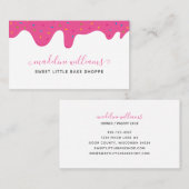 Bakker Frosting Drips Strooit Bakkerij Visitekaartje (Voorkant / Achterkant)