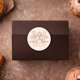 Bakker Gebak Chef Bakgereedschap Productlabels Ronde Sticker