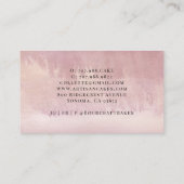 Bakker gebak Chef Bakkers Gereedschap Stoffig Roze Visitekaartje (Achterkant)