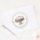 Bakker Gebak Chef Cake Voedsel Label Sticker (Envelop)