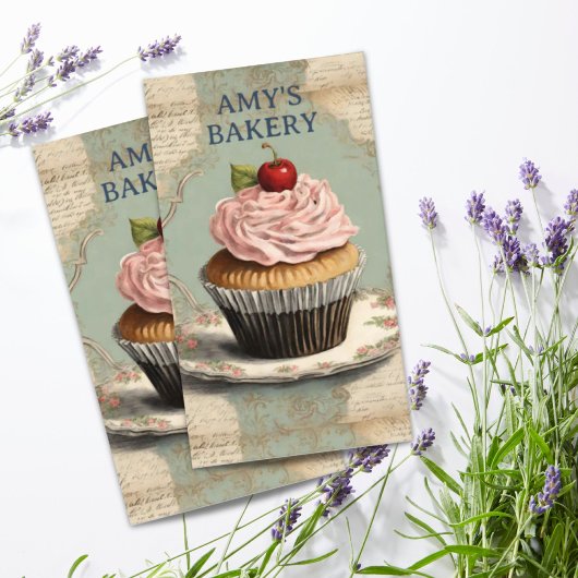  bakker gebak chef-kok cake bakkerij cupcake visitekaartje