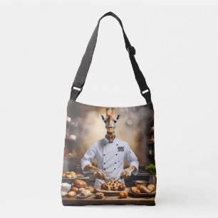 "Bakker Giraffe: Nieuwe hoogten bereiken, Crossbody Tas