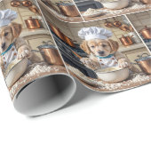 Bakker Goud Retriever Puppy Cadeaupapier (Rol Hoek)