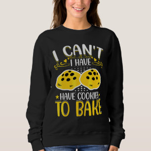 Bakker Ik kan het niet Ik heb koekjes om koekjes Trui