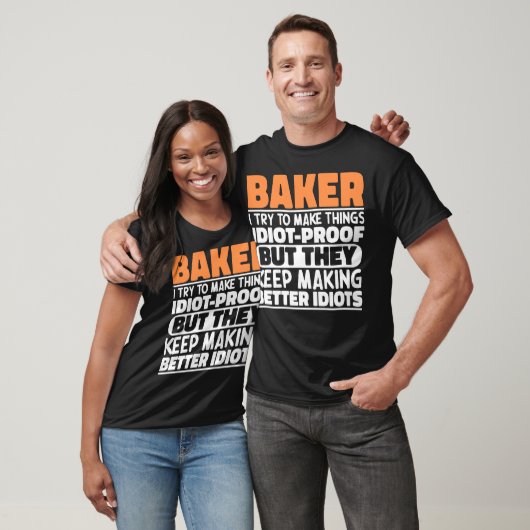 Bakker Ik Probeer Dingen Grappig Te Maken Uitsprak T-shirt (Unisex)