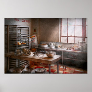 Bakker - Keuken - De commerciële bakkerij Poster
