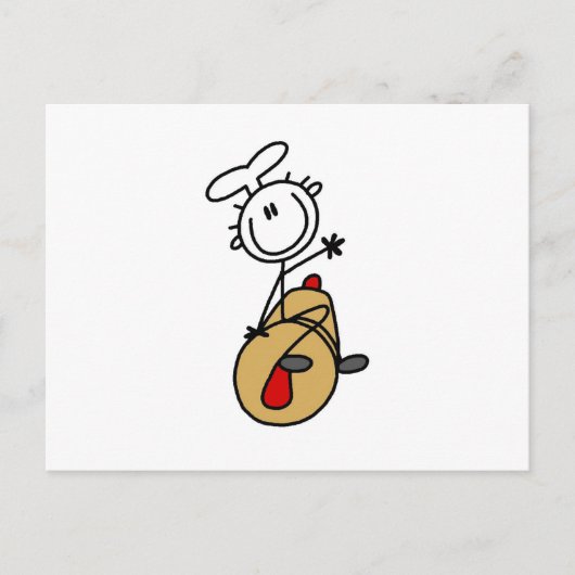 Bakker Met Deegroller Briefkaart (Voorkant)