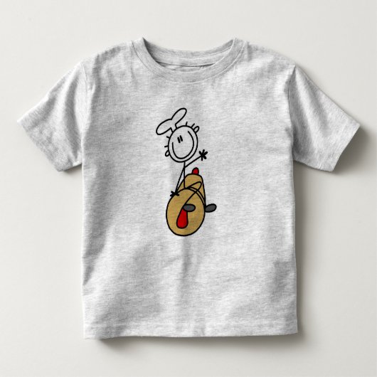 Bakker met deegroller kinder shirts (Voorkant)