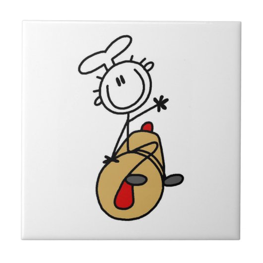 Bakker Met Deegroller Tegeltje (Voorkant)