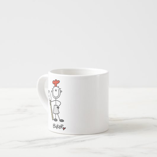 Bakker Met Spatel Espresso Kop (Links)