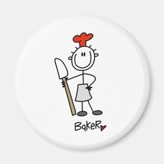 Bakker met Spatel Magneet (Voorkant)