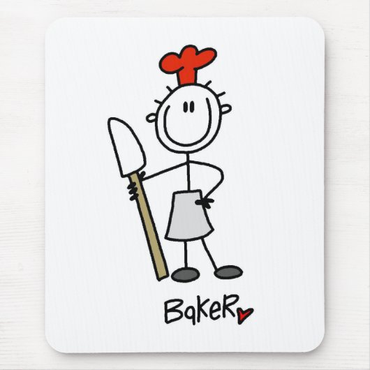 Bakker met Spatel Muismat (Voorkant)