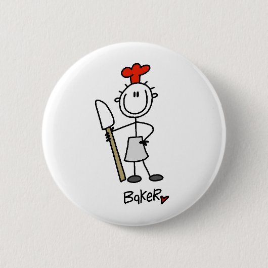 Bakker Met Spatel Ronde Button 5,7 Cm (Voorkant)