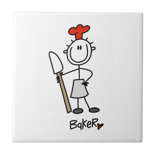 Bakker Met Spatel Tegeltje (Voorkant)