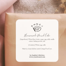 Bakker Minimale Bakkerij Ingredientenlabel