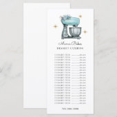 Bakker Patissier Waterverf Bakgerei Menu (Voorkant / Achterkant)