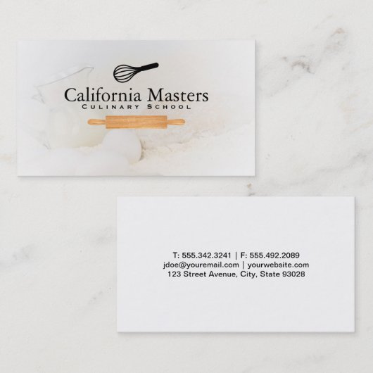 bakker | Rolling Pin en Whisky Visitekaartje (Voorkant / Achterkant)