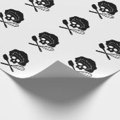 Bakker schedel met toque cadeaupapier (Hoek)