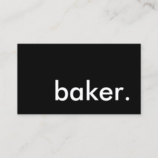 bakker. visitekaartje (Voorkant)