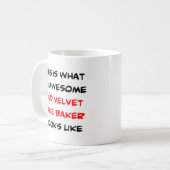 bakker voor rode fluweel, geweldige koffiemok (Voorkant links)