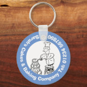 Bakkeraars, bakken en bakken sleutelhanger (Voorkant)