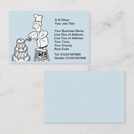 Bakkeraars, bakken en bakken visitekaartje (Voorkant / Achterkant)