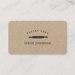 Bakkeraars met rolletjes professioneel modern mini visitekaartje