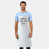 Bakkeraars nemen de Cake Funny Apron Schort (Gedragen)