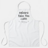 Bakkeraars nemen de Cake Funny Apron Schort (Voorkant)