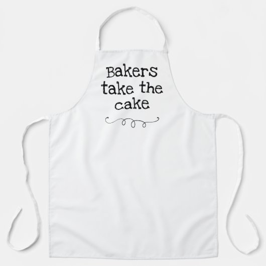 Bakkeraars nemen de Cake Funny Apron Schort (Voorkant)