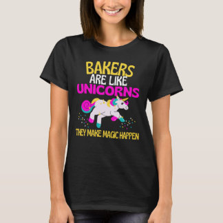 Bakkeraars Unicorn , Magical Unicorn Baking Food C T-shirt