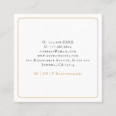 Bakkerbaker Vierkante Visitekaartje (Achterkant)