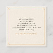 Bakkerbaker Vierkante Visitekaartje (Achterkant)