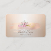 Bakkerbakkersgebak met gereedschap Roos Gold Brusk Visitekaartje (Voorkant)