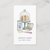 Bakkerbakkersgebak Visitekaartje Waterverf (Voorkant)