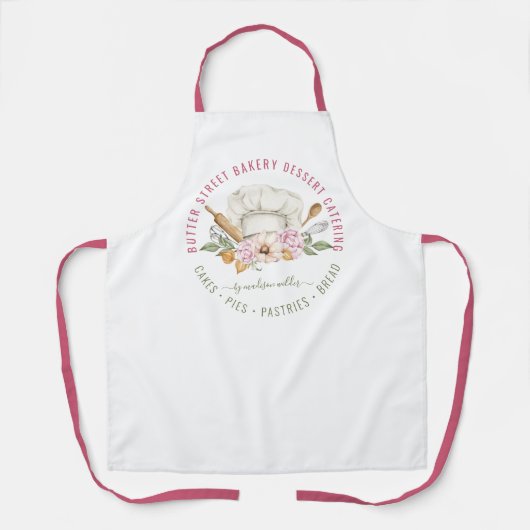 Bakkerbakkersgebak Waterverf Schort (Voorkant)