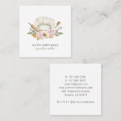 Bakkerbakkersgebak Waterverf Vierkante Visitekaartje (Voorkant / Achterkant)