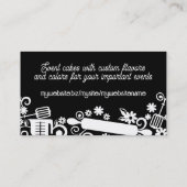 Bakkerbakkersgereedschappen voor het meten van lep visitekaartje (Achterkant)