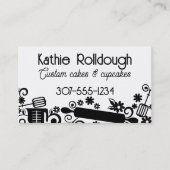 Bakkerbakkersgereedschappen voor het meten van lep visitekaartje (Voorkant)