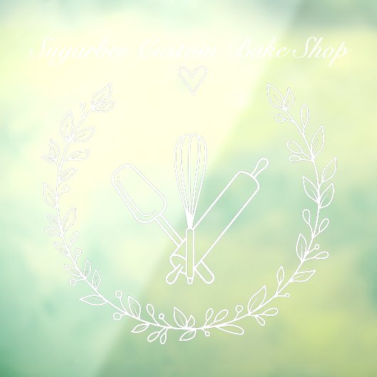 Bakkerbakkerswinkels aanpassen raamsticker (Vel 3)