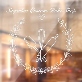 Bakkerbakkerswinkels aanpassen raamsticker