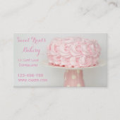 Bakkercake schattige roze ijscake visitekaartje (Voorkant)