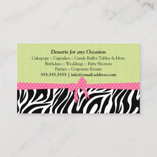 Bakkerdesserts Visitekaartje (Achterkant)