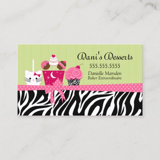Bakkerdesserts Visitekaartje (Voorkant)