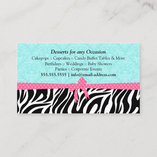 Bakkerdesserts Visitekaartje (Achterkant)