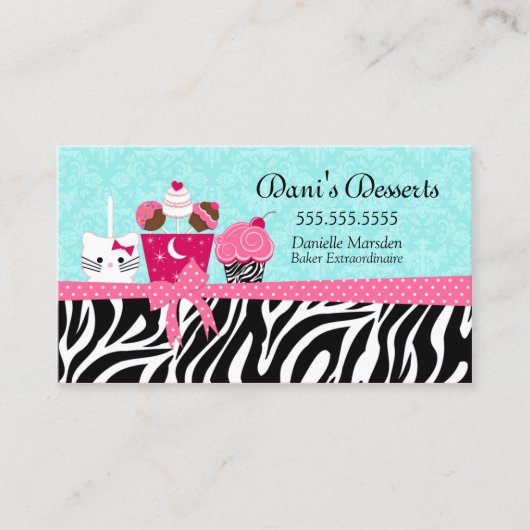 Bakkerdesserts Visitekaartje (Voorkant)
