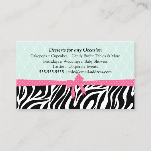 Bakkerdesserts Visitekaartje (Achterkant)