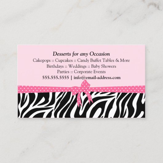 Bakkerdesserts Visitekaartje (Achterkant)