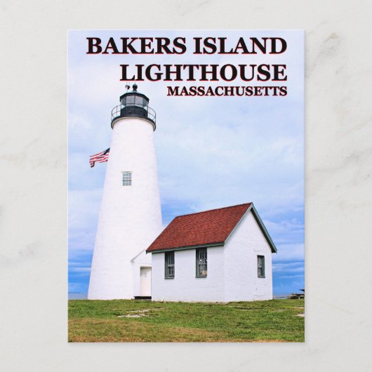 Bakkereilanden vuurtoren, Massachusetts Briefkaart (Voorkant)