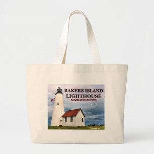 Bakkereilanden vuurtoren, Massachusetts Canvas tas